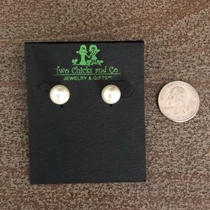 Brand new faux pearl earrings
